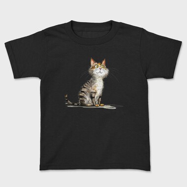 Cat Sitting Up, Tricou Copii