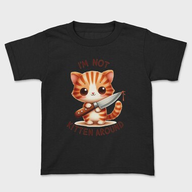 Cat Knife Saying, Tricou Copii