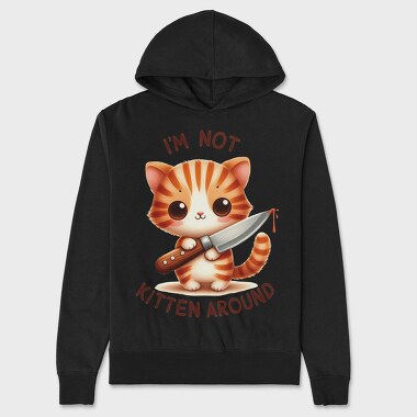 Cat Knife Saying, Hanorac Oversize Barbati (Unisex)