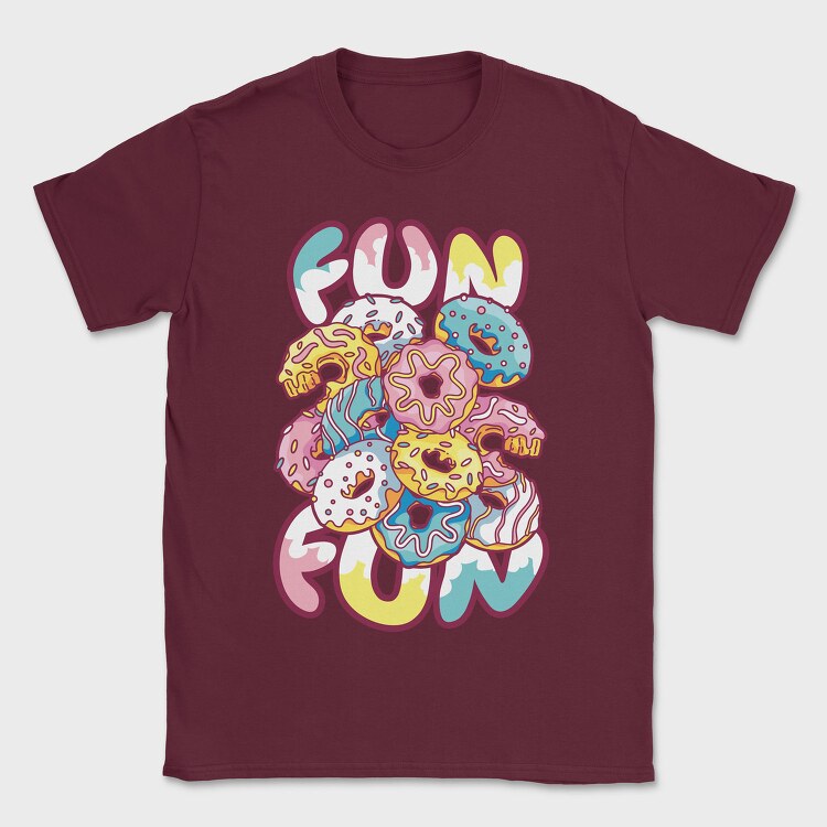 Fun Donuts, Tricou Barbati (Unisex)