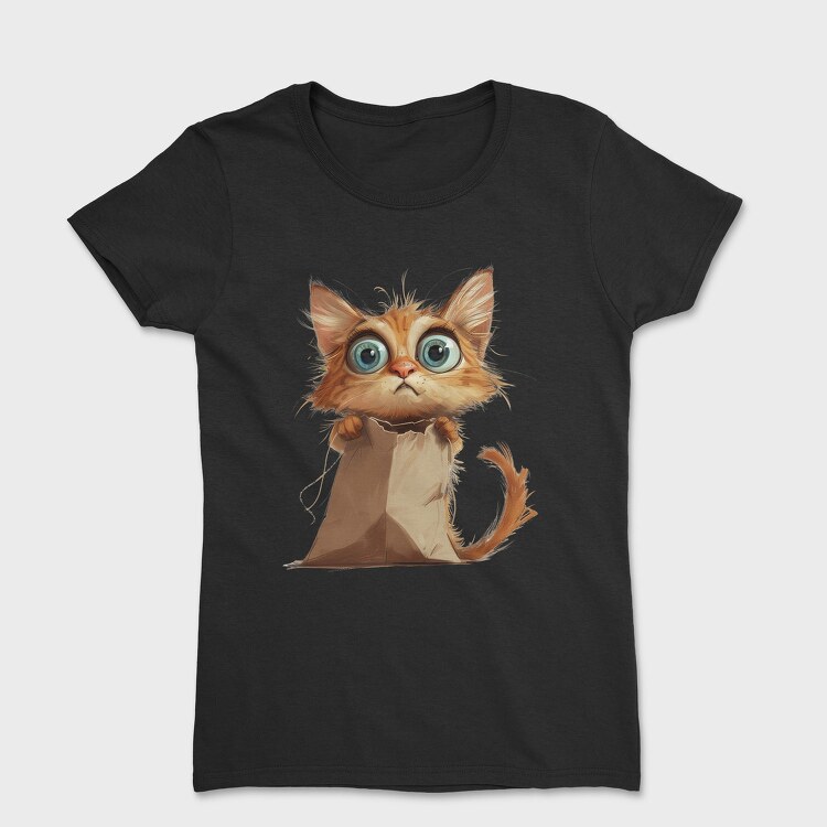 Cat In Bag Sublimation 96261272, Tricou Femei
