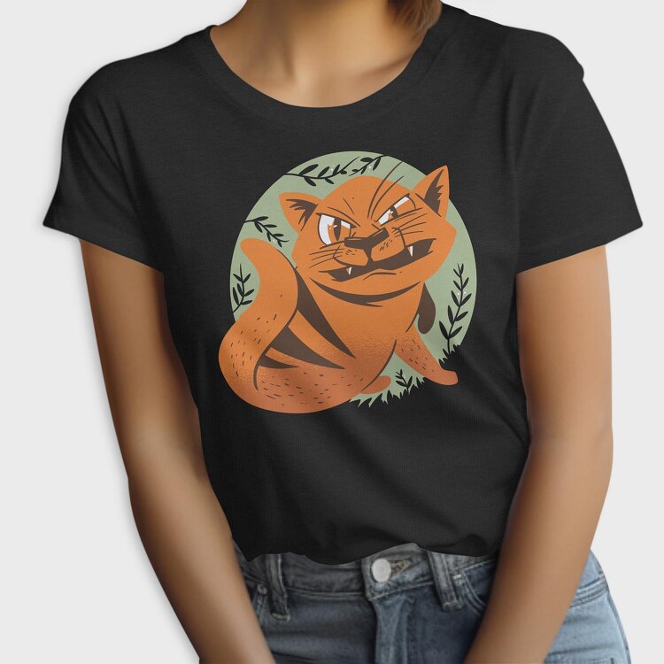 Angry Cat, Tricou Femei