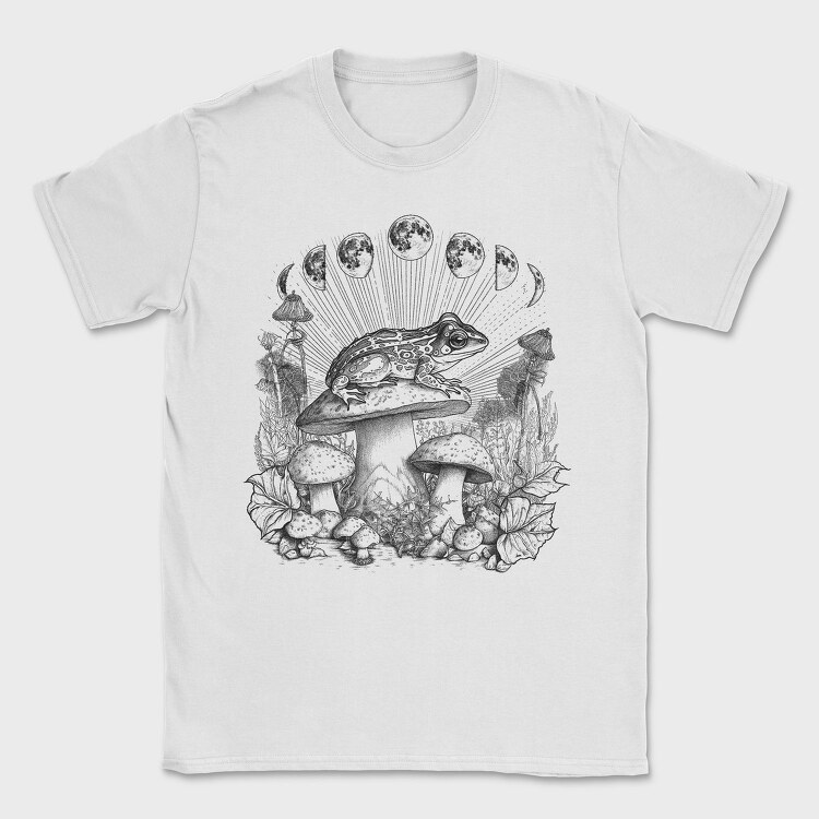 Frog Cottagecore Moon, Tricou Barbati (Unisex)