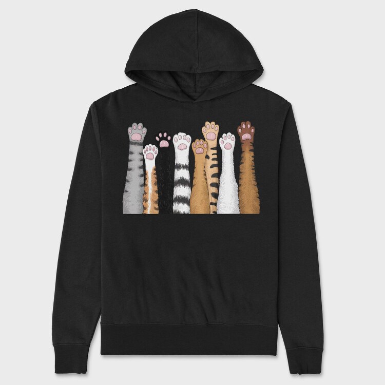 Cat Claws Up, Hanorac Oversize Barbati (Unisex)