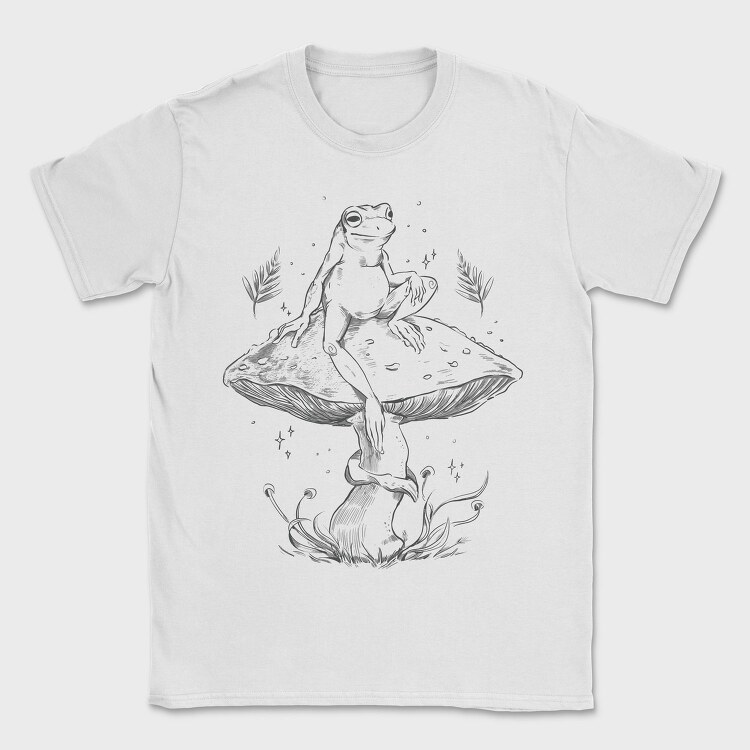 Frog Cottage Sketch, Tricou Barbati (Unisex)
