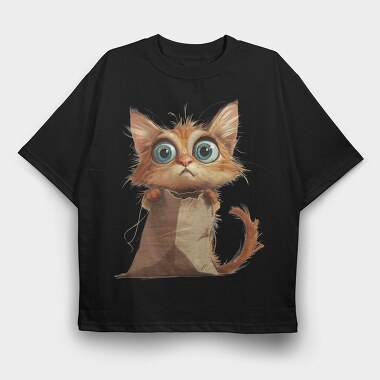 Cat In Bag Sublimation 96261272, Tricou Oversize Barbati (Unisex)