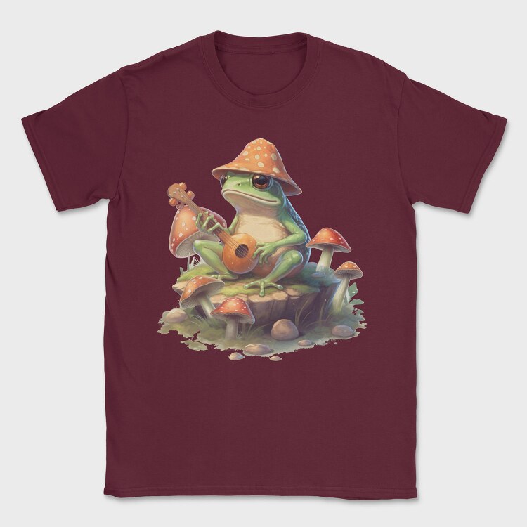 Frog Banjo Mushrooms, Tricou Barbati (Unisex)
