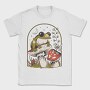 Frog and Mushrooms Vintage Draw, Tricou Barbati (Unisex)