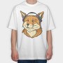 Fox Music Airphones, Tricou Oversize Barbati (Unisex)
