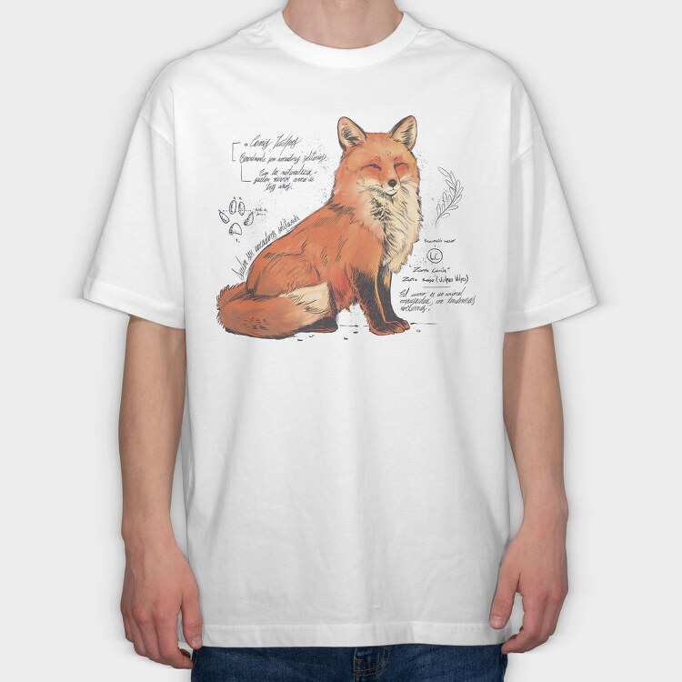 Fox Academia, Tricou Oversize Barbati (Unisex)