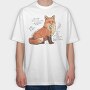 Fox Academia, Tricou Oversize Barbati (Unisex)