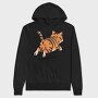 Cat Running Away, Hanorac Oversize Barbati (Unisex)