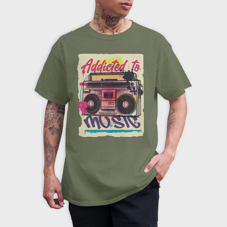 Boombox, Tricou Barbati (Unisex)
