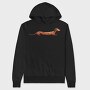 Dachshund Long Body, Hanorac Oversize Barbati (Unisex)