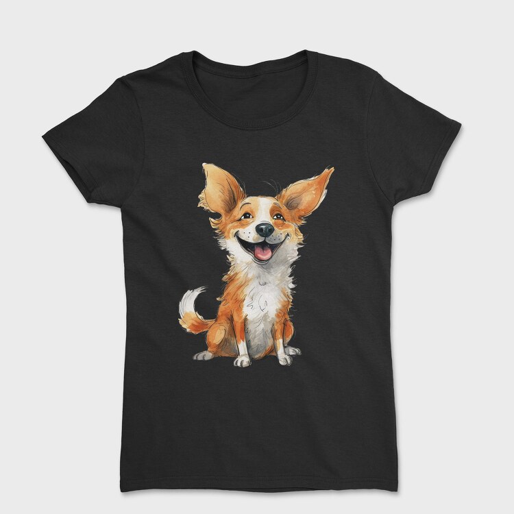 Corgi Smiling Face, Tricou Femei
