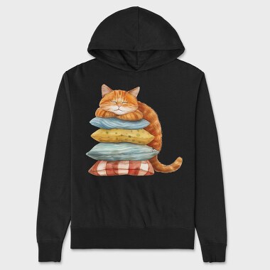 Cat Sleeping Pillows, Hanorac Oversize Barbati (Unisex)