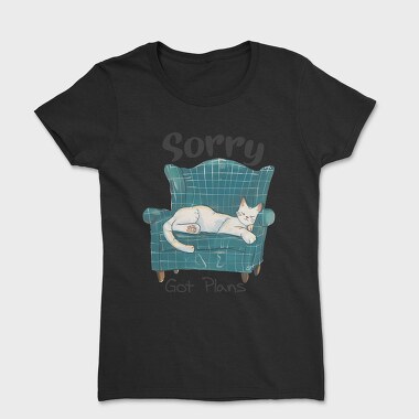 Cat Sleeping Sorry Plan, Tricou Femei