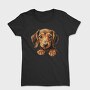 Dachshund Peeking Face, Tricou Femei