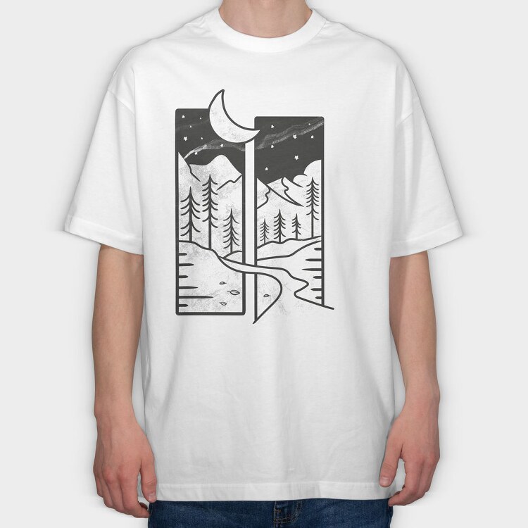 Forest Frames, Tricou Oversize Barbati (Unisex)