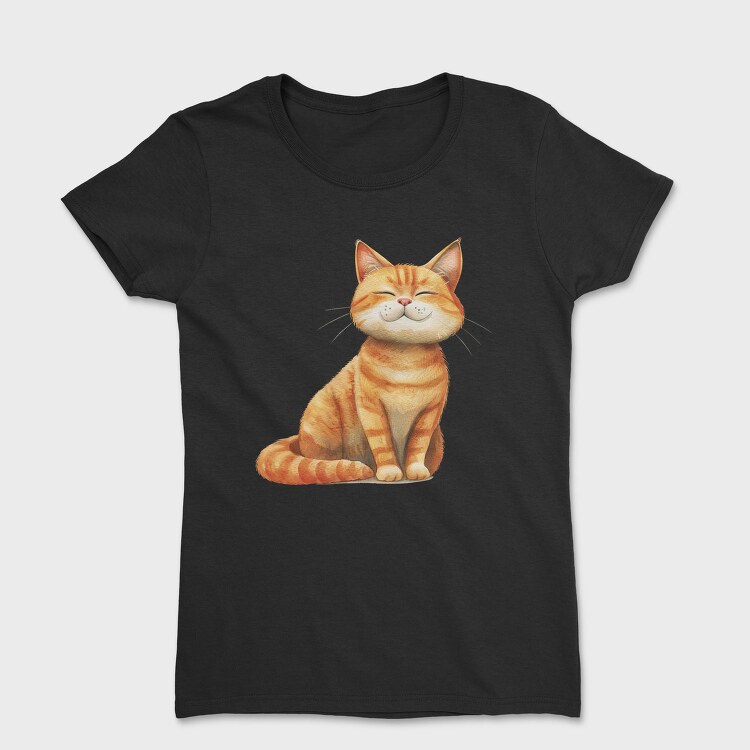 Cat Smiling 95807296, Tricou Femei