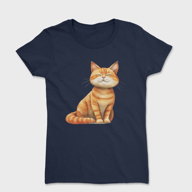 Cat Smiling 95807296, Tricou Femei
