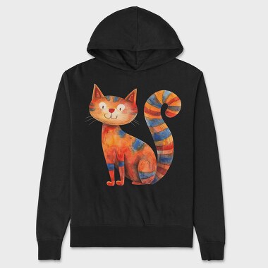 Cat Tail Art, Hanorac Oversize Barbati (Unisex)