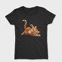 Cat Smiling Cartoon, Tricou Femei