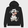 Dalmatian Smiling Face, Hanorac Oversize Barbati (Unisex)