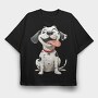 Dalmatian Smiling Face, Tricou Oversize Barbati (Unisex)