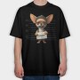 Chihuahua Mugshot, Tricou Oversize Barbati (Unisex)