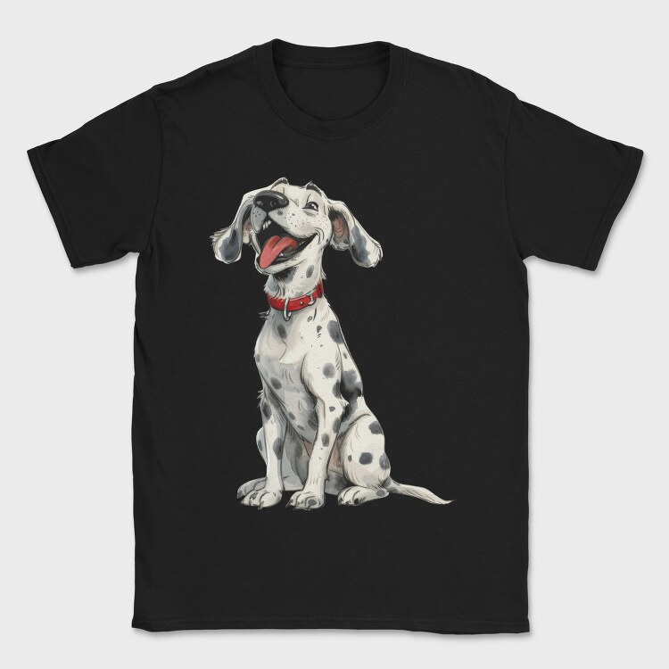 Dalmatian Smiling Joy, Tricou Barbati (Unisex)