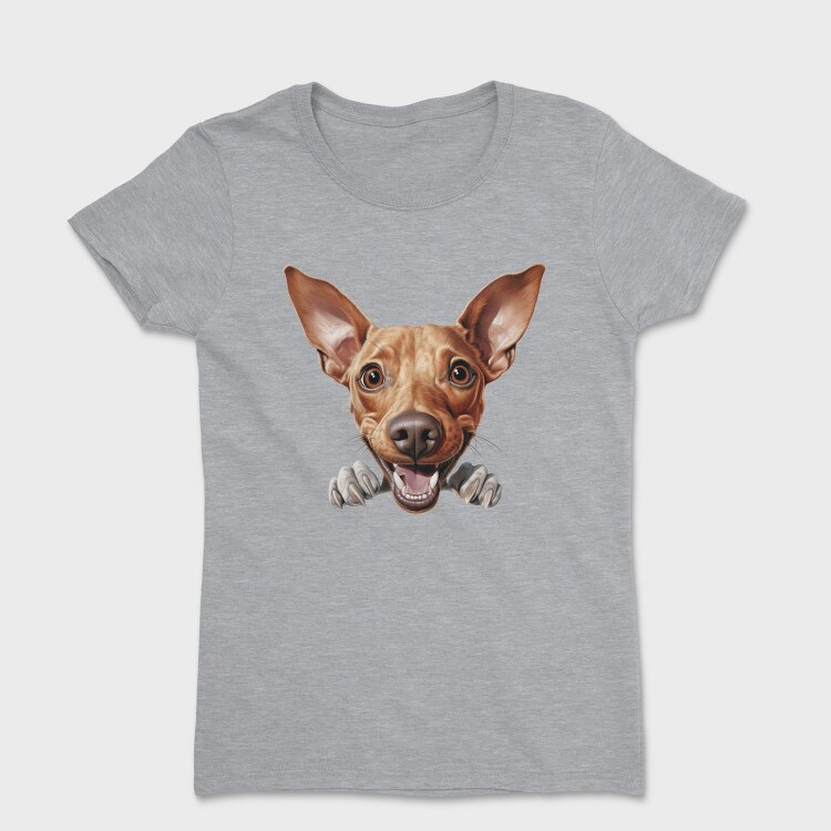 Cirneco Del Ethna Peeking, Tricou Femei
