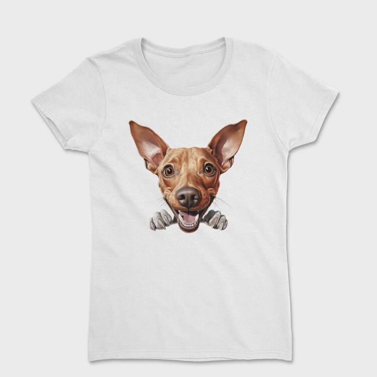 Cirneco Del Ethna Peeking, Tricou Femei