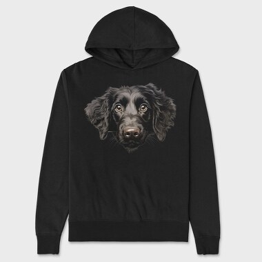 Curly Coated Retriever, Hanorac Oversize Barbati (Unisex)