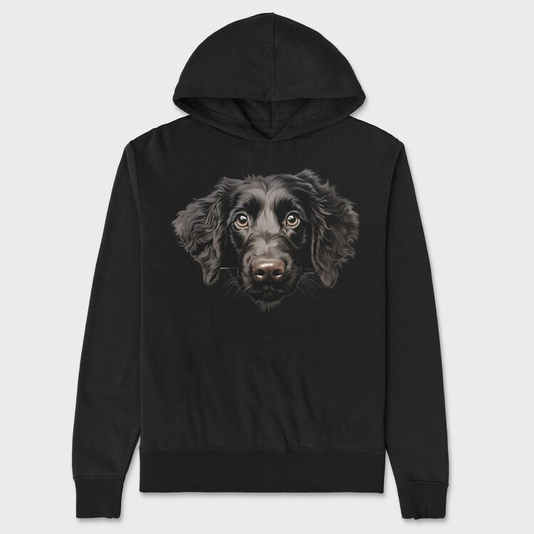 Curly Coated Retriever, Hanorac Oversize Barbati (Unisex)