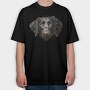 Curly Coated Retriever, Tricou Oversize Barbati (Unisex)