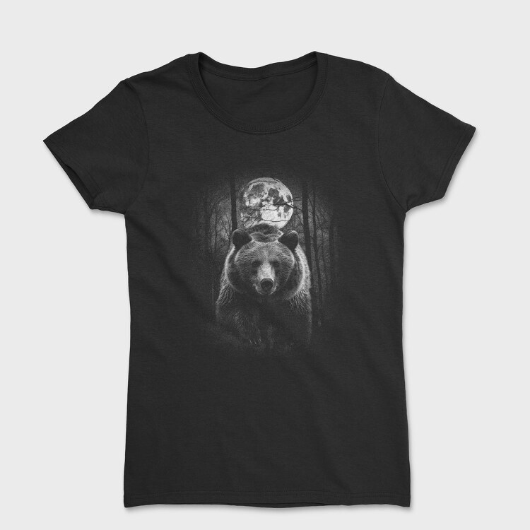 Forest Bear Moon, Tricou Femei
