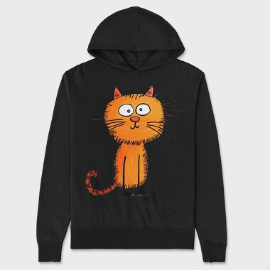 Cat Standing Up, Hanorac Oversize Barbati (Unisex)
