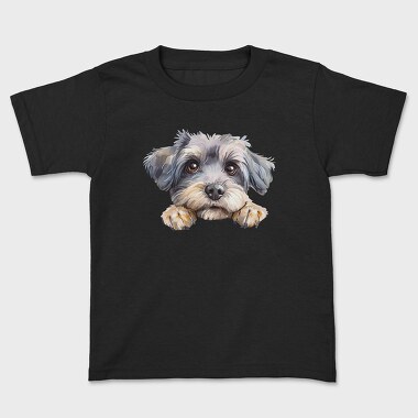 Dandie Dinmont Peeking Face, Tricou Copii