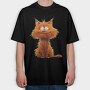 Cat Sublimation Kitty, Tricou Oversize Barbati (Unisex)