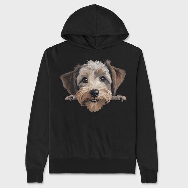 Dandie Dinmont Terrier, Hanorac Oversize Barbati (Unisex)