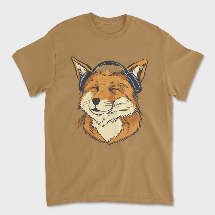 Fox Music Airphones, Tricou Barbati (Unisex)