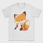 Fox Eating, Tricou Barbati (Unisex)