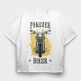 Forever Biker, Tricou Oversize Barbati (Unisex)