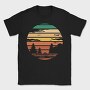 Forest Retro Sunset, Tricou Barbati (Unisex)