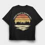 Forest Heart and Nature Vibes, Tricou Oversize Barbati (Unisex)
