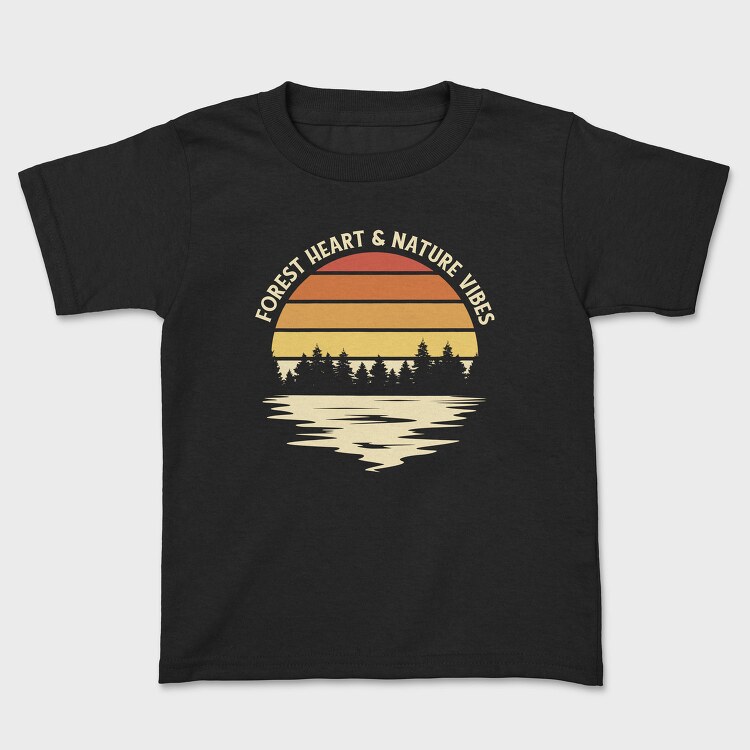Forest Heart and Nature Vibes, Tricou Copii