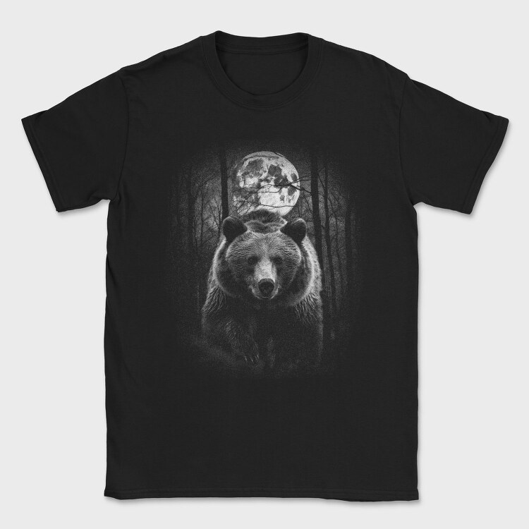 Forest Bear Moon, Tricou Barbati (Unisex)