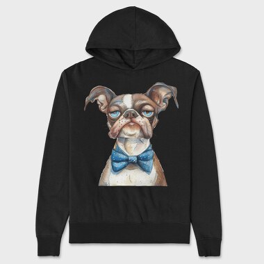 Dapper Dog Bowtie, Hanorac Oversize Barbati (Unisex)
