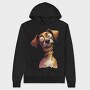 Dog Face Glasses, Hanorac Oversize Barbati (Unisex)